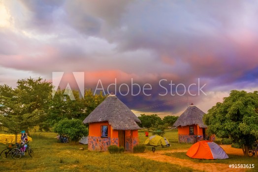 Bild på Sunset landscape in Zambia